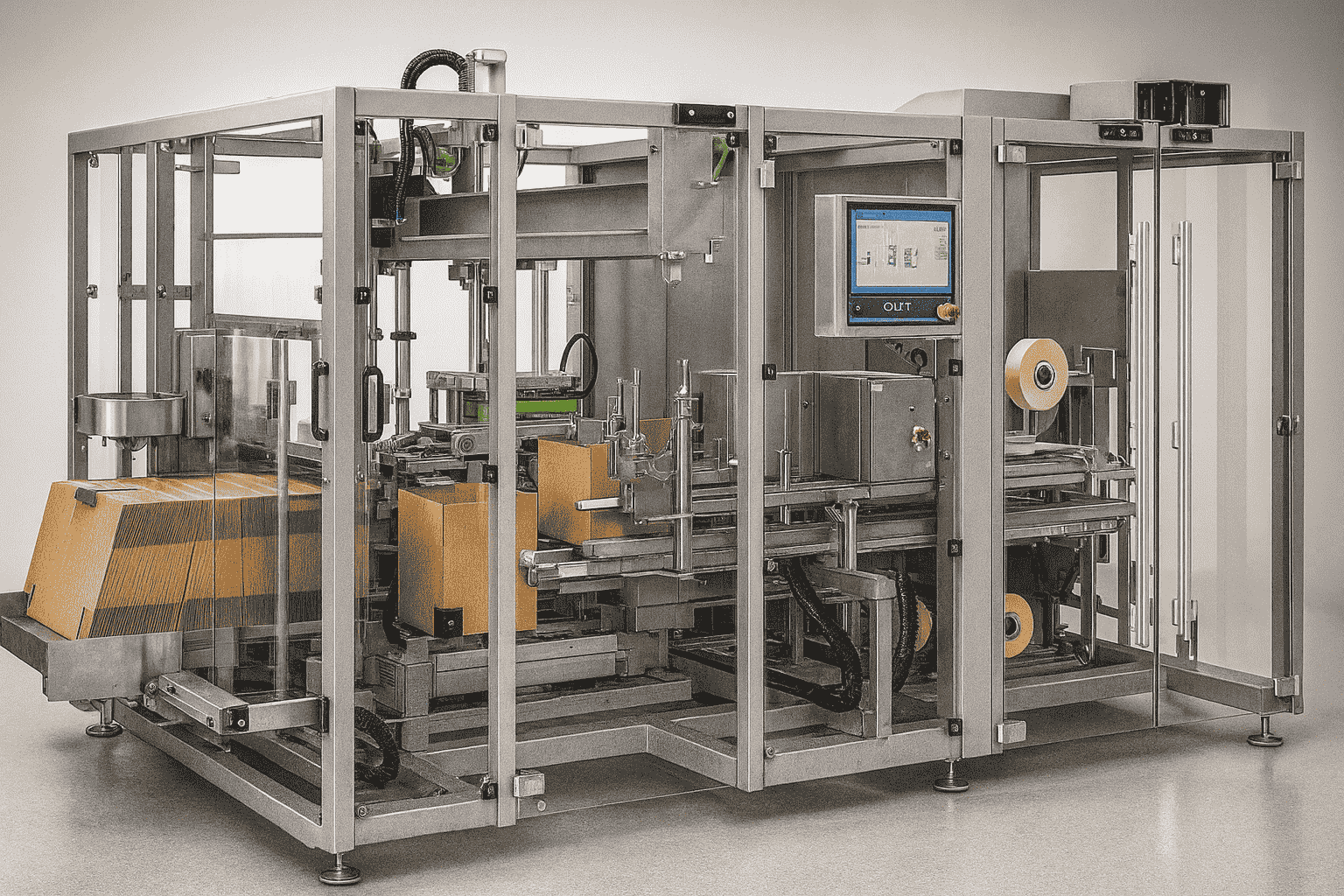 MEF Vertical Intermittent Motion Cartoner Machine