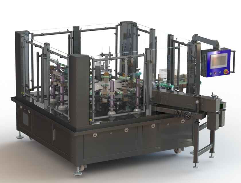 MEF Vertical Intermittent Motion Cartoner Machine