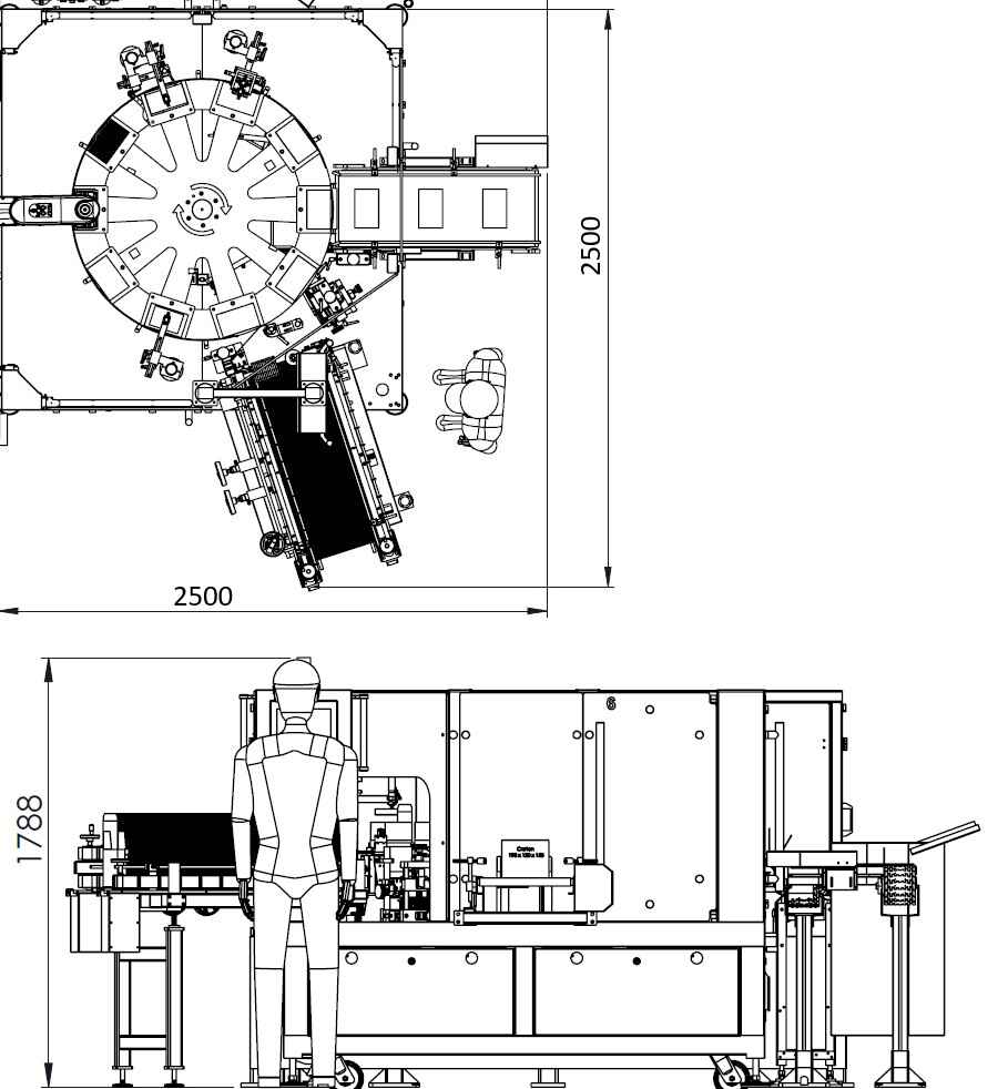 MEF Vertical Intermittent Motion Cartoner Machine